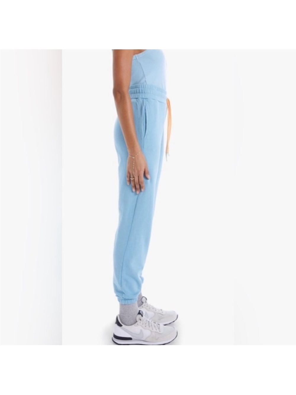 MOTHER Sky Blue knock out sweatpants - Picture 4 of 9